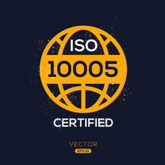 Creative (ISO 10005) Standard quality symbol, vector illustration.