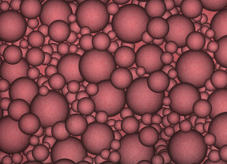 background image with 3d color spheres, illustration design