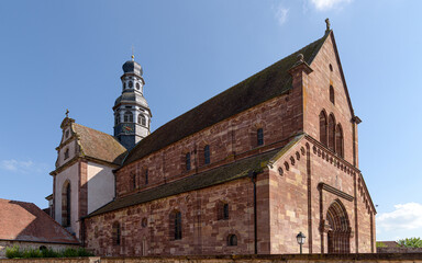 Fototapeta na wymiar Abbatiale Saint Cyriaque Altfort en Alsace