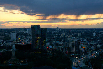 Obraz premium Hamburg Skyline