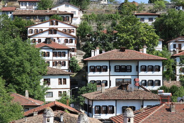 Fototapeta na wymiar Panoramic view of Safranbolu, Karabük, Turkey.