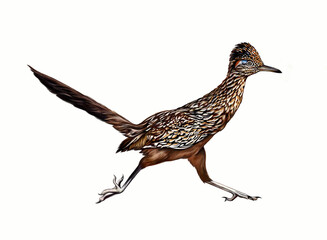 The greater roadrunner (Geococcyx californianus)