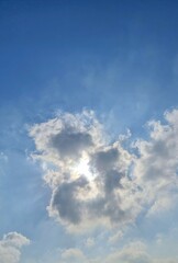 blue sky with clouds