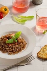 buckwheat with meat
