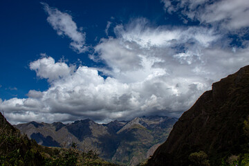 clouds over mountain