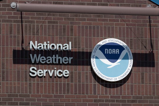 NWS Forecast Office. NOAA is a US agency that forecasts weather, monitors oceanic and atmospheric conditions.