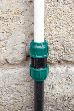 Connection of polypropylene water pipes. Carrying out water to a country house.