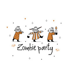 Happy Halloween doodle style illustration. 