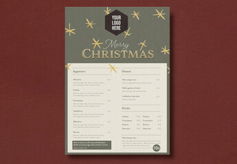 Poster Menu Christmas