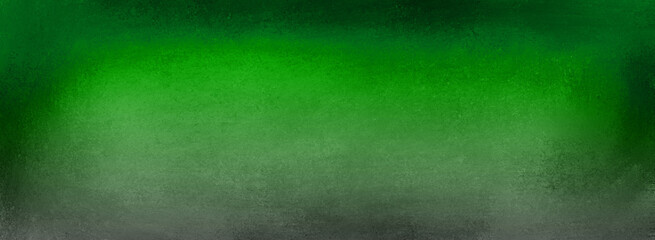 Grunge green and gray background with black grungy borders, vibrant green Christmas color with damaged vintage distressed texture