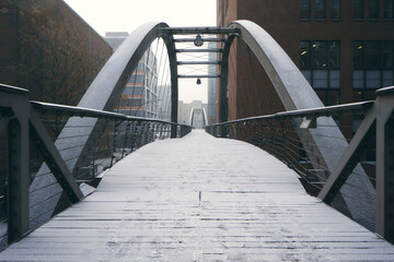 Speicherstadt bei Schnee