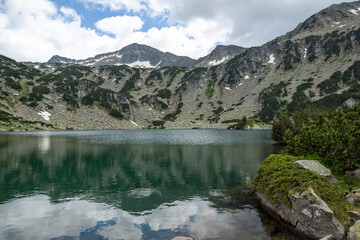 Fototapeta na wymiar Landscape of Pirin Mountain near Fish Banderitsa lake, Bulgaria
