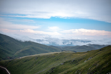 Fototapeta premium Green and beautiful mountain ranges, Trabzon, Turkey 