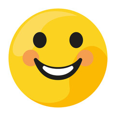 happy emoticon smiling character