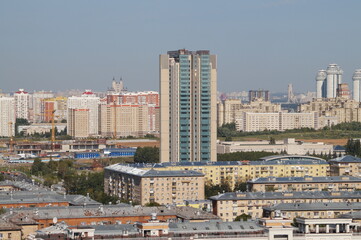 Fototapeta na wymiar Moscow: view of the roofs 