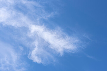 Clouds against a blue sky