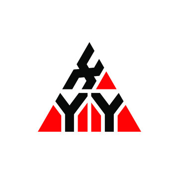 XYY triangle letter logo design with triangle shape. XYY triangle logo design monogram. XYY triangle vector logo template with red color. XYY triangular logo Simple, Elegant, and Luxurious Logo. XYY 