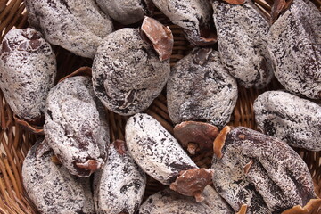 手作りの干し柿