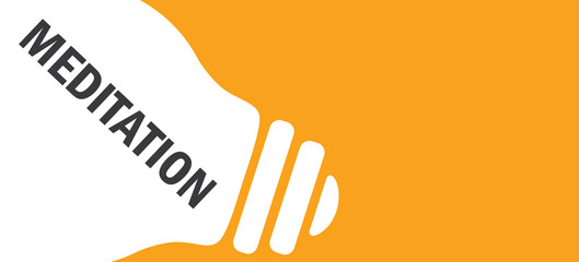 meditation in lamp background illustration