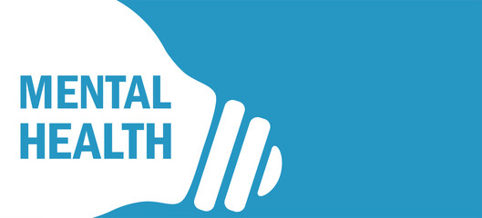 mental health in lamp background illustration