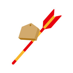 破魔矢　正月　イラスト