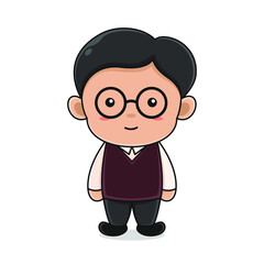 Male teacher character