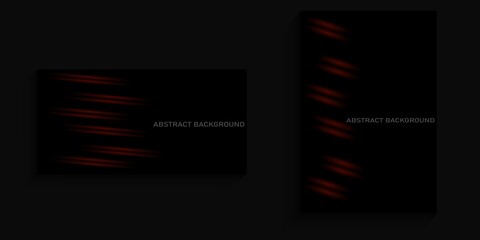 dark background with abstract red lines on the left for covers, banners, posters, billboards