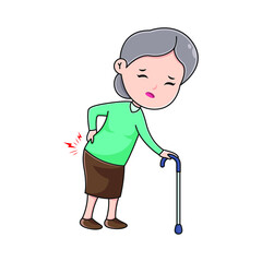 Vector Illustration on the Arthritis character 