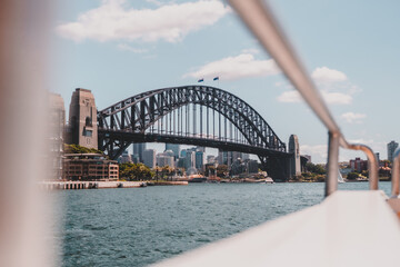 Sydney Harbour Bridge from a Boat
