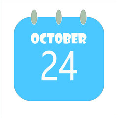 October Calendar Date Icon, Event Date Icon, Calendar Date, Icon Design Vector Graphic
