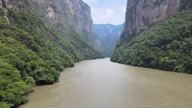 Aerial View of Sumidero Canyon, Chiapas, Mexico