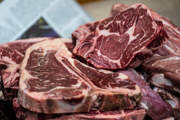 raw beef steak