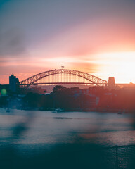 Obraz premium Sunrise over Sydney Harbour Bridge