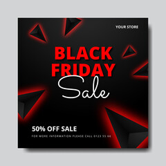 Modern black friday super sale banner