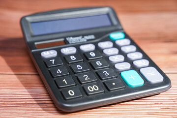 black calculator for calculate at work