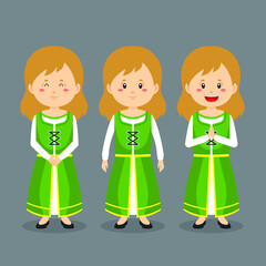 Ireland Character with Various Expression