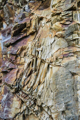 The rocky texture of an old sea stone.