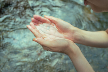 清流のきれいな水