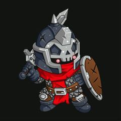 ILLUSTRATION OF BRAVE WARRIOR