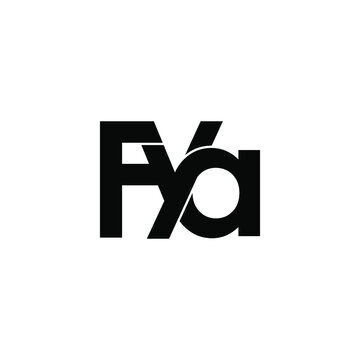 fya initial letter monogram logo design