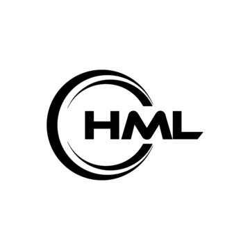HML letter logo design with white background in illustrator, vector logo  modern alphabet font overlap style. calligraphy designs for logo, Poster,  Invitation, etc. vector de Stock | Adobe Stock