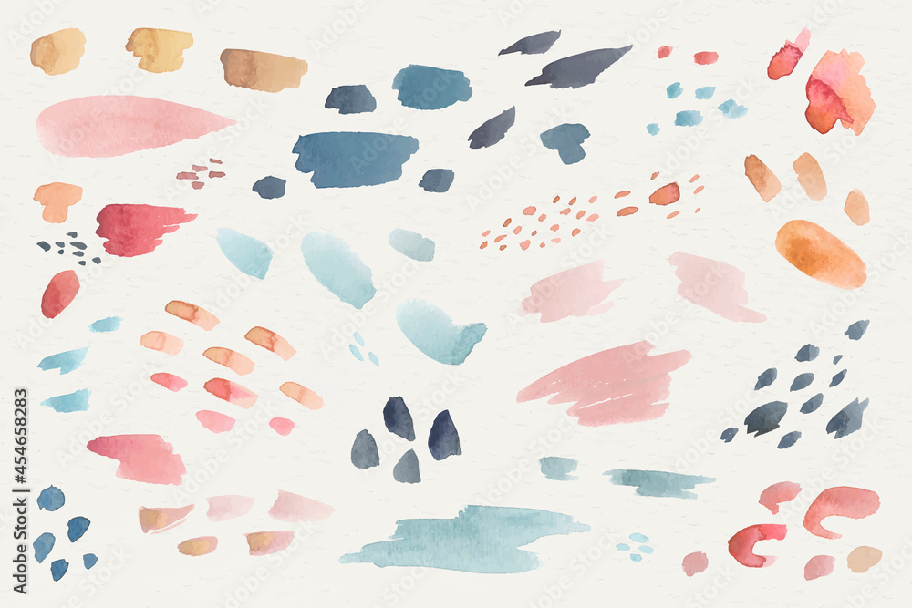 Canvas Prints colorful watercolor patterned background template vector
