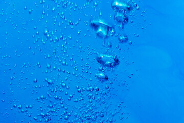 Naklejka na ściany i meble surface of water, blue wave background