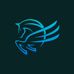 Creative Horse logo Design Template