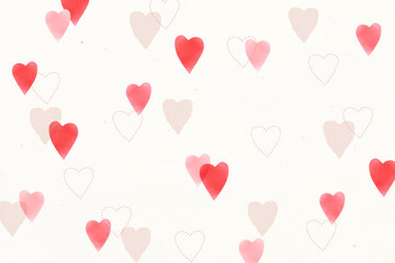 Fototapeta na wymiar Cute heart pattern background for banner