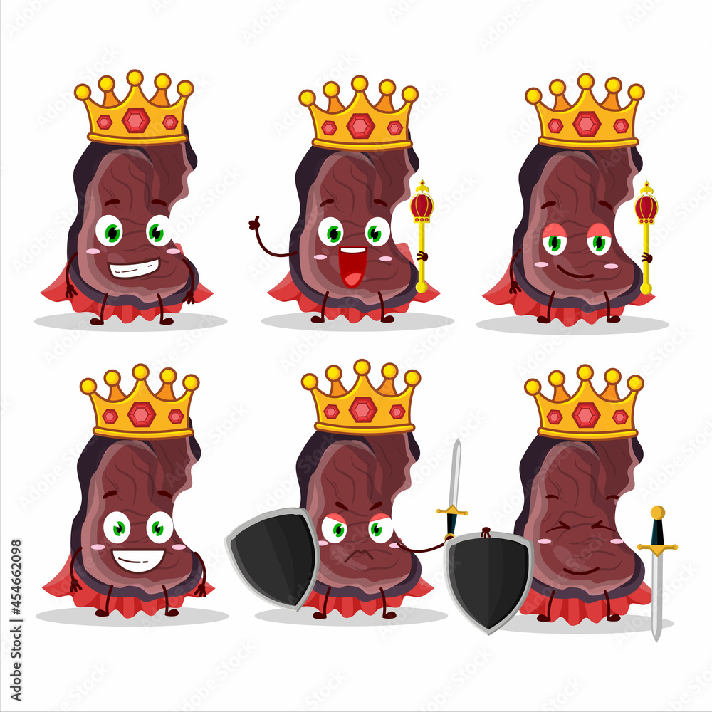 Poster A Charismatic King jelly ear cartoon character wearing a gold crown