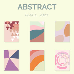 Obraz premium Boho abstract Art Print, Minimalist Poster, Nursery Printable Art, Warm Printable Abstract Modern 