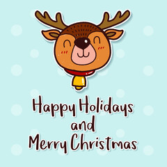 merry christmas Holiday gift card with hand lettering designs greeting messages greeting cards vector illustration.