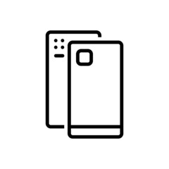 Black line icon for cover