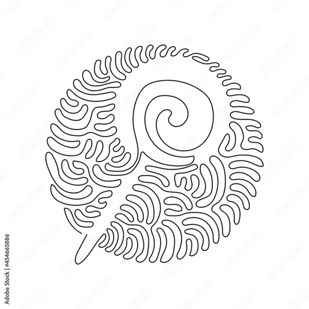 Poster continuous one line drawing swirl lollipops. colored sugar candies. sweet candy on stick with twiste